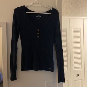 Dark blue Hollister medium long sleeve